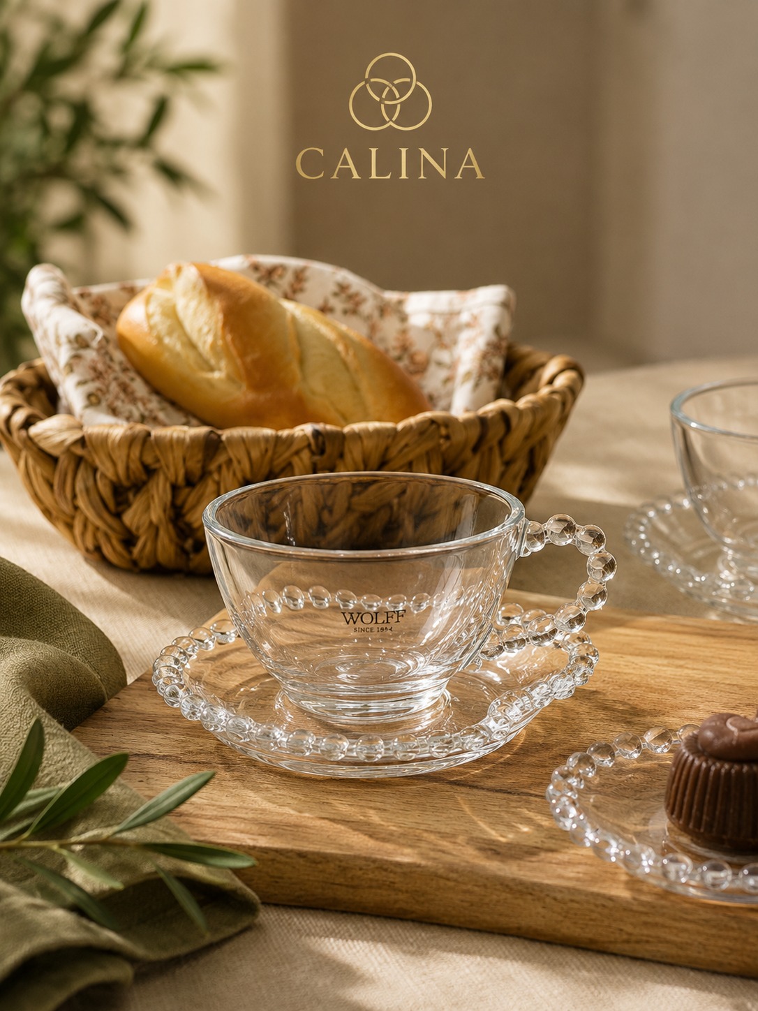 Xícaras de vidro CALINA